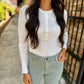 Z Supply Rowena Fine Knit Sweater- Sandstone