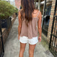 Doka Flowy Top- Taupe