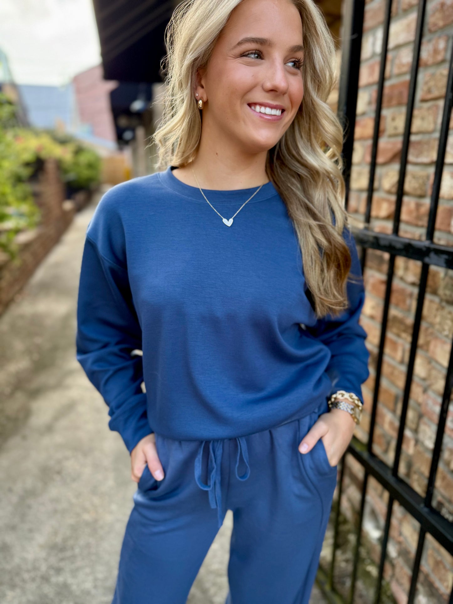 Hudson Sweatpants- Dusty Navy