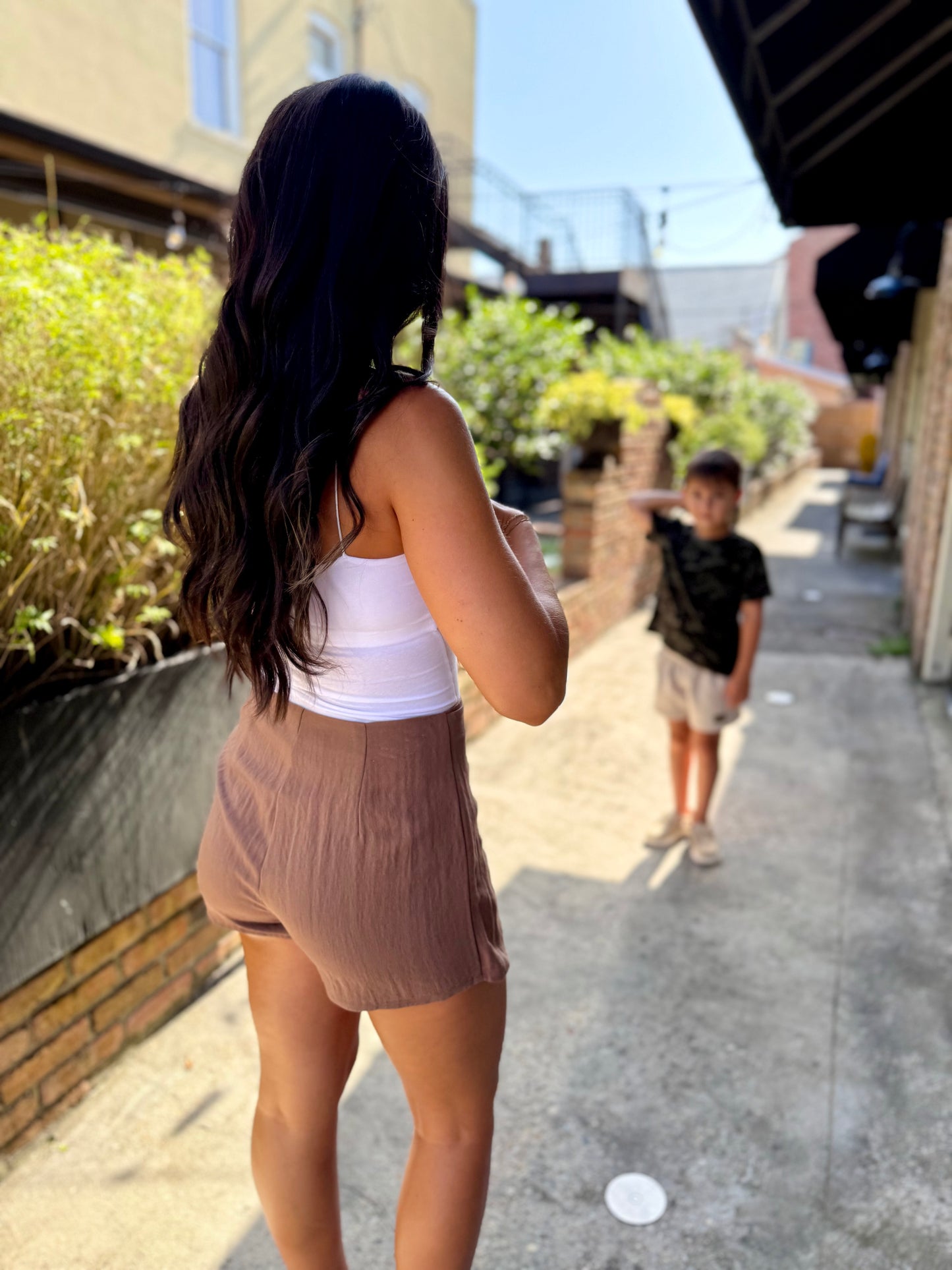 Z Supply Aerial Mini Skort- Palo Santo