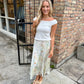 Barbara Satin Skirt - Mint