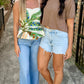 Sand Toys Cropped Tee- Mocha