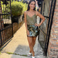 Rio Lace Tank- Olive