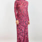 Velvet Rebellion Mock Neck- Fuchsia