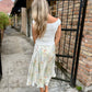 Barbara Satin Skirt - Mint