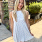 Ditsy Eyelet Mini Dress- Pink Pop