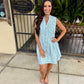 Liv Striped Dress- Sage