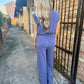 Authement Modal Jumpsuit- Deep Cornflower