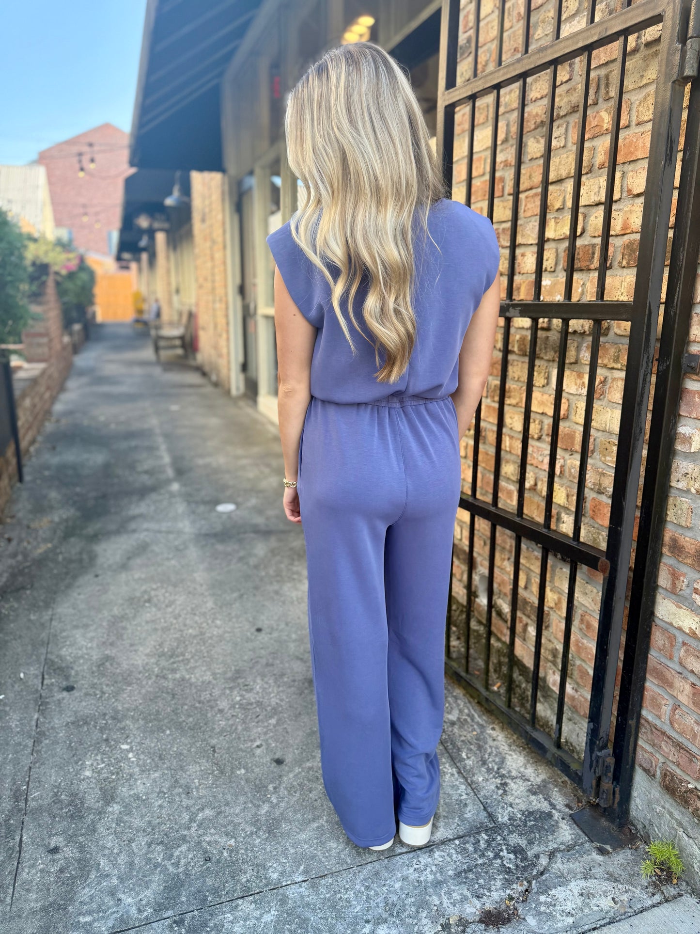 Authement Modal Jumpsuit- Deep Cornflower