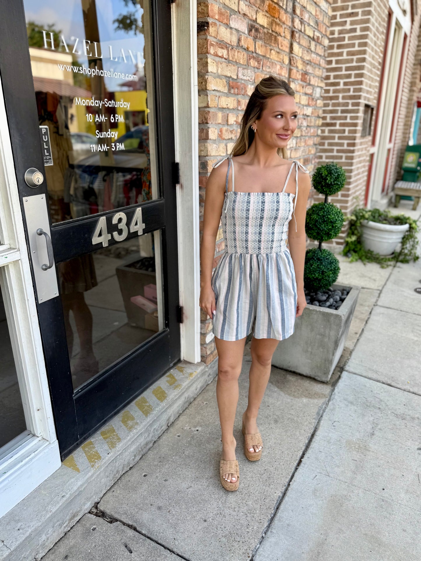 Sweetgrass Stripe Romper
