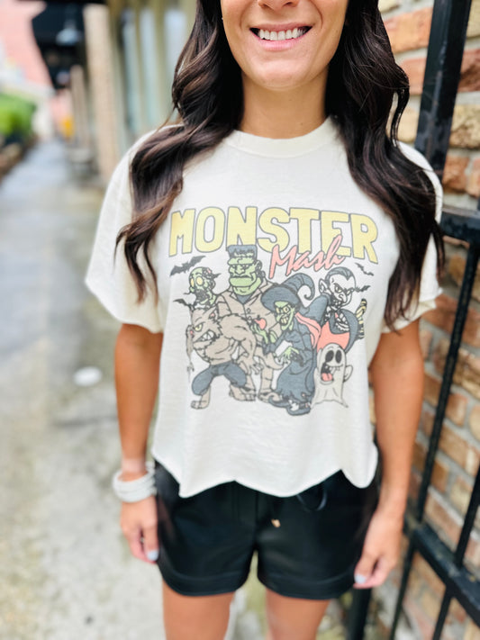 Monster Mash Tee- Ivory