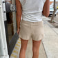 Ruby Ruched Tank- Off White