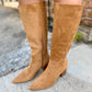 Fern Suede Boots- Tan