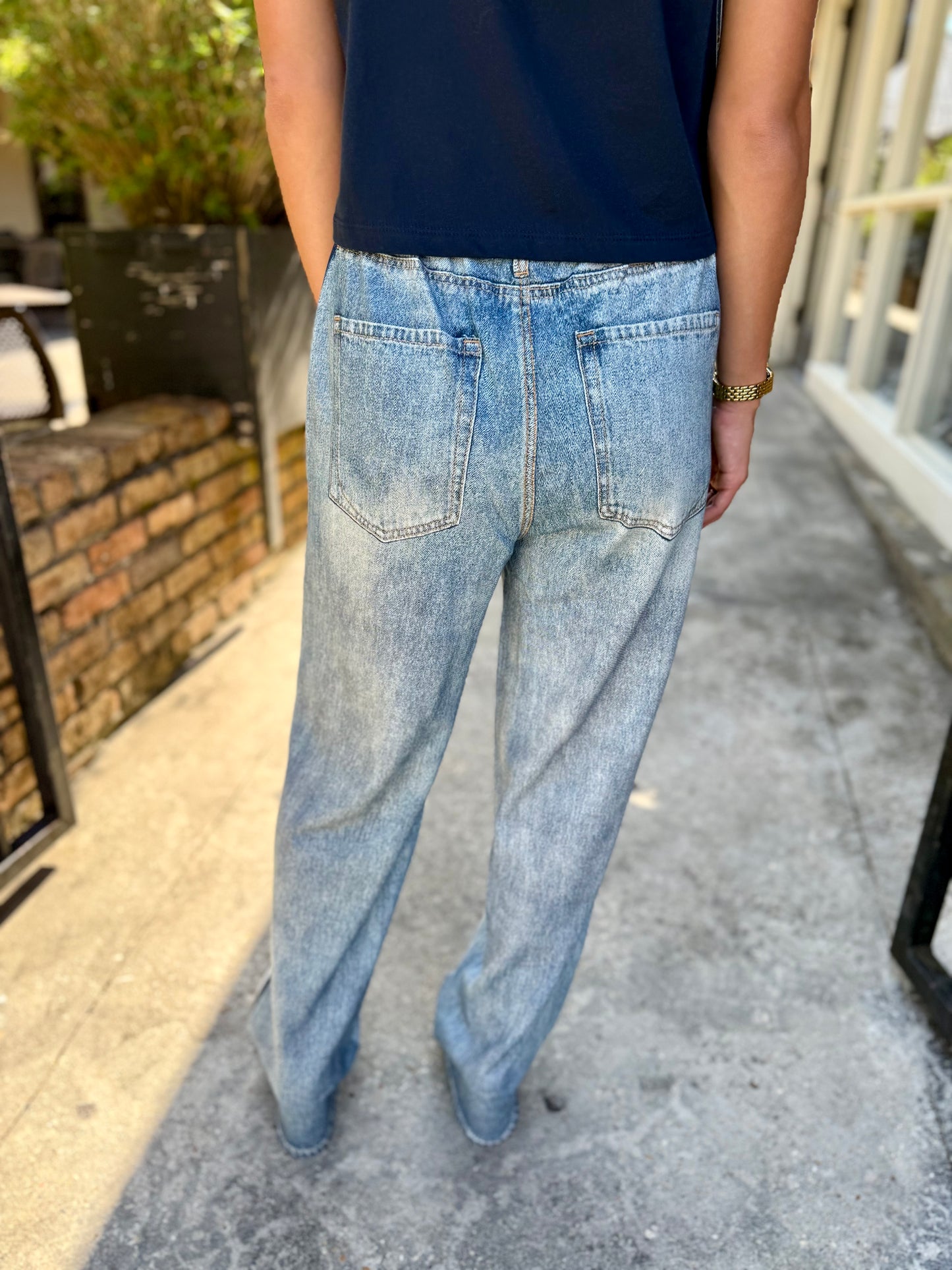 Jojo Denim Track Sweatpants