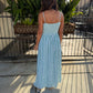 Z Supply Bayside Striped Maxi Dress- Green