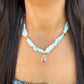 Scarf Necklace- Blue/Guardian Angel