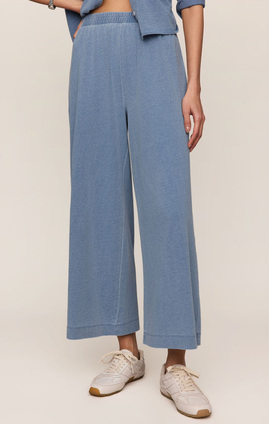 Z Supply Scout Jersey Denim Pant- Santorini Indigo