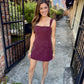 Well Romper Dress- Maroon #4