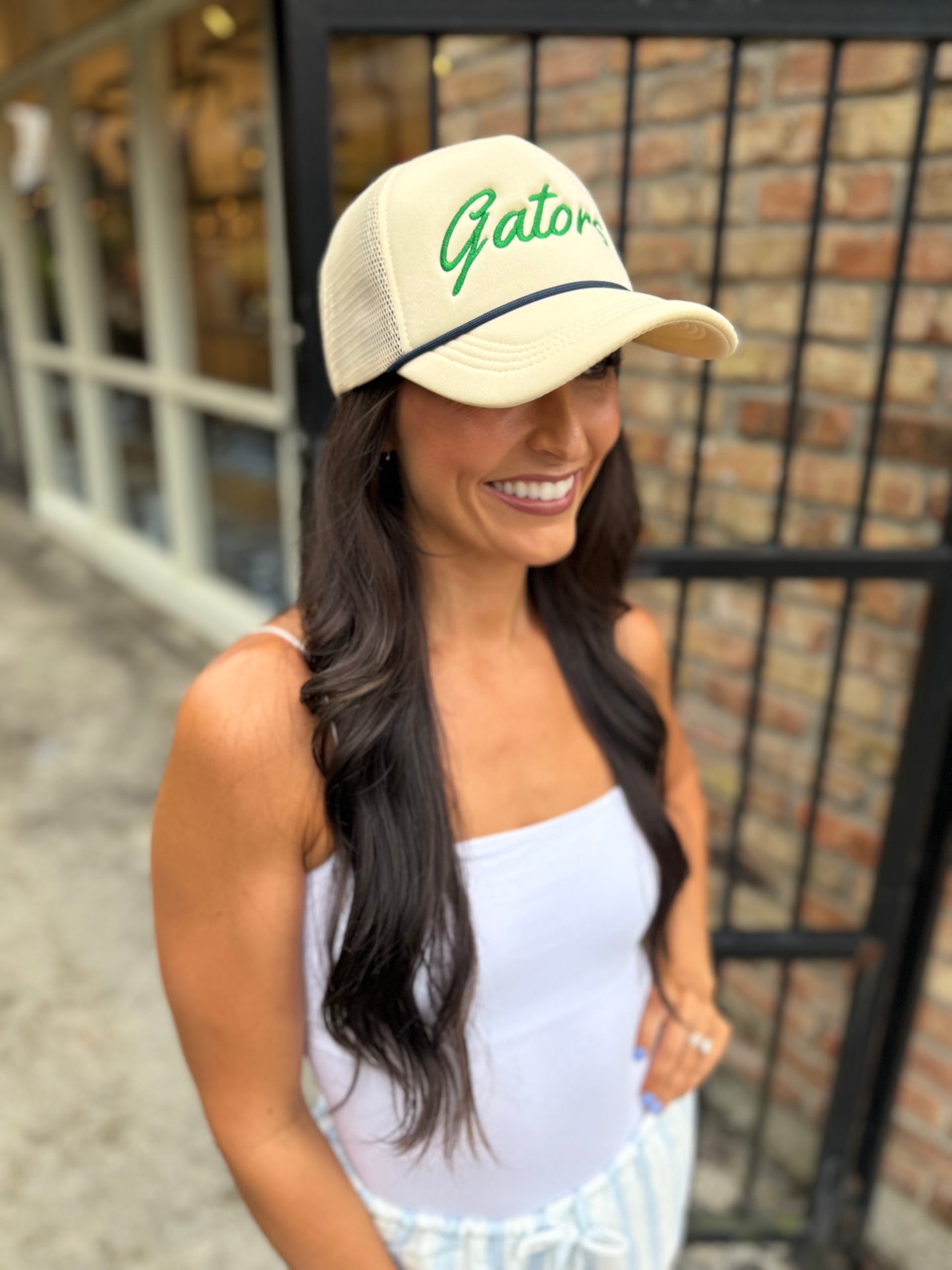 Gators Unisex Trucker Hat- Ivory