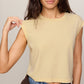 Z Supply Flex Sleeveless Tee- Lemon Chiffon