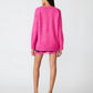 Finley Oversized Sweater- Pink Violet