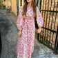 Botanical Maxi Dress- Cream Apricot