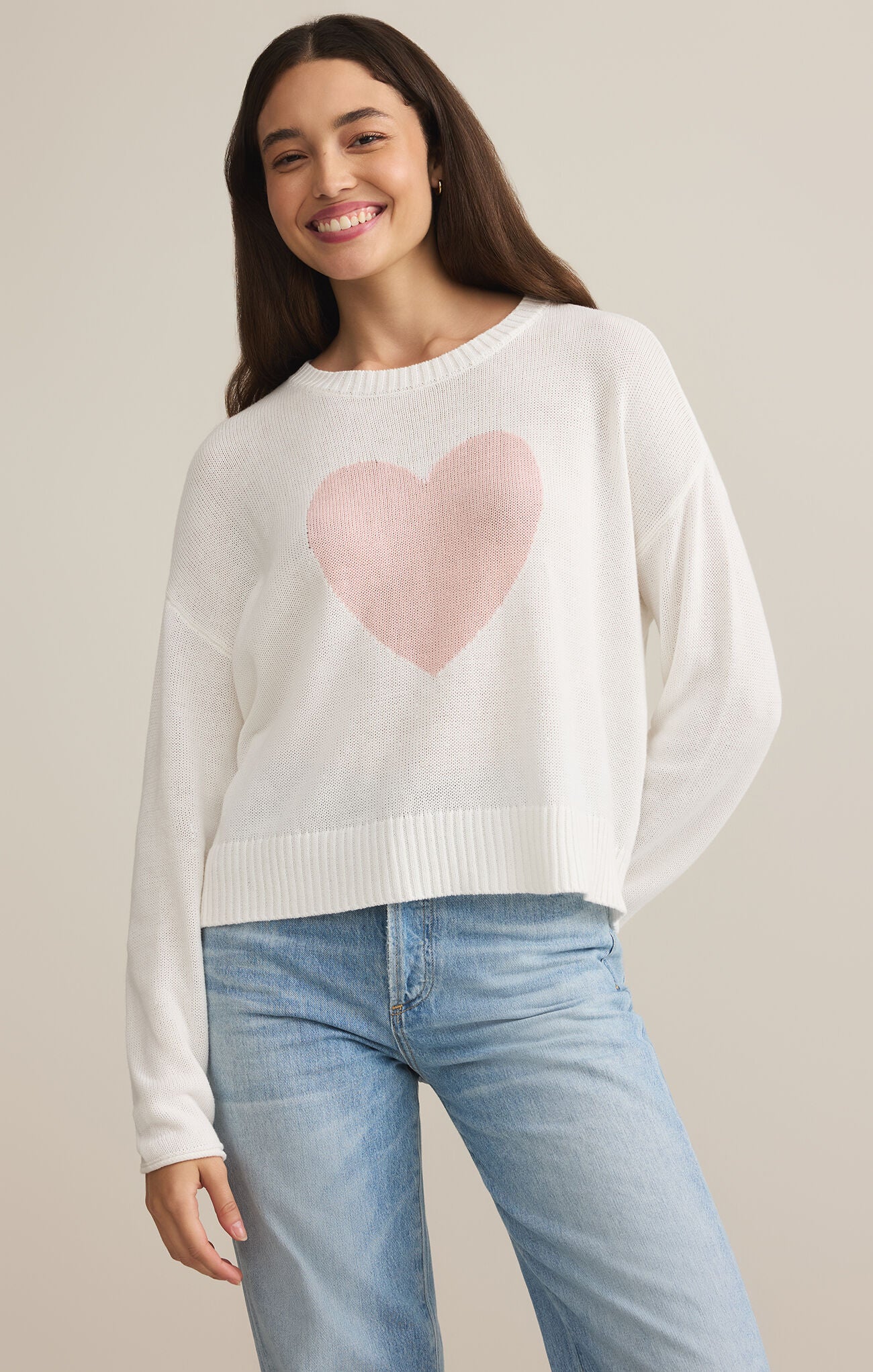 Z Supply Heart Sweater