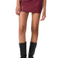 Cindi Velvet Skirt- Cordovan