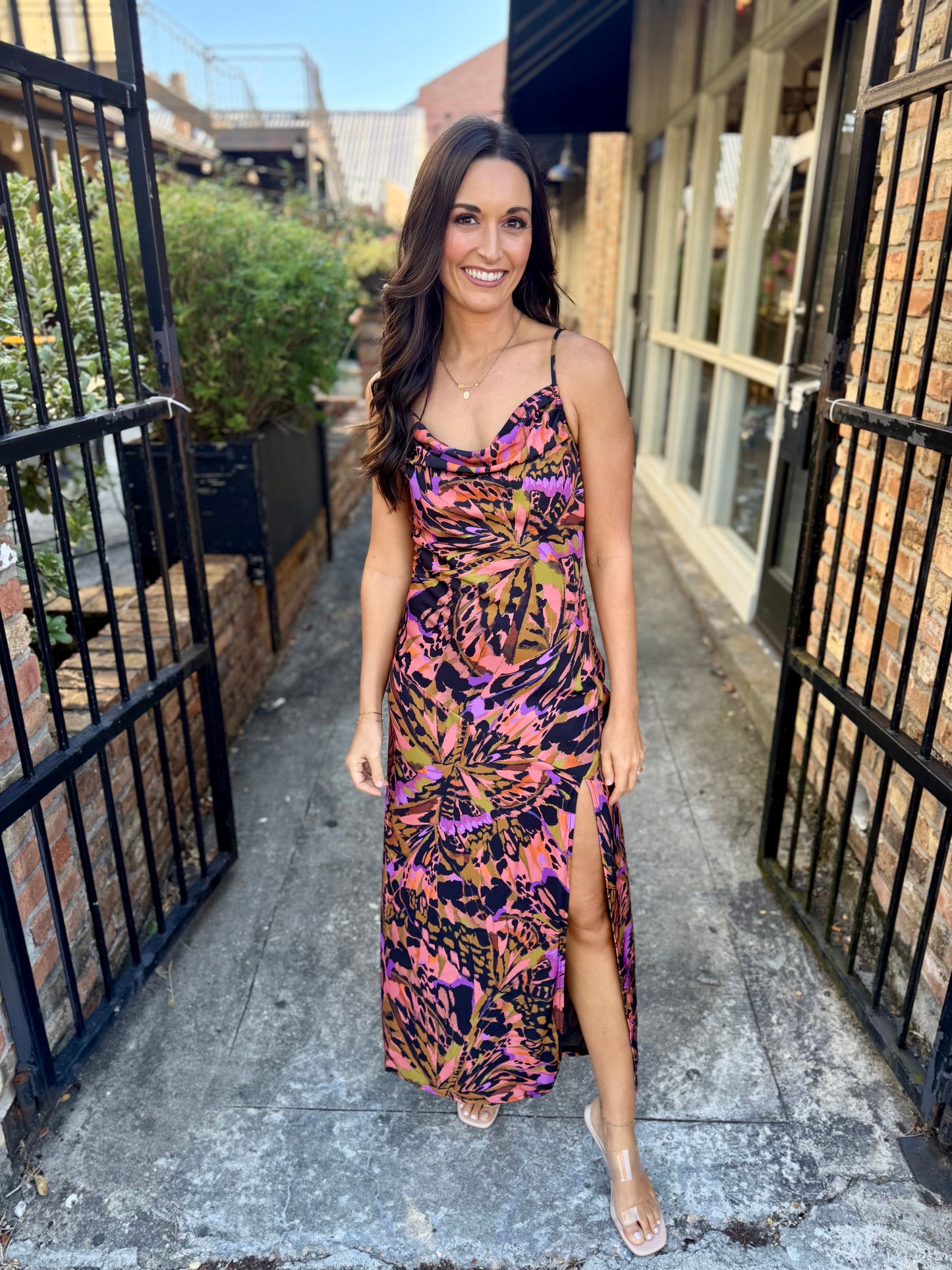 Butterfly Kiss Maxi Dress- Multi