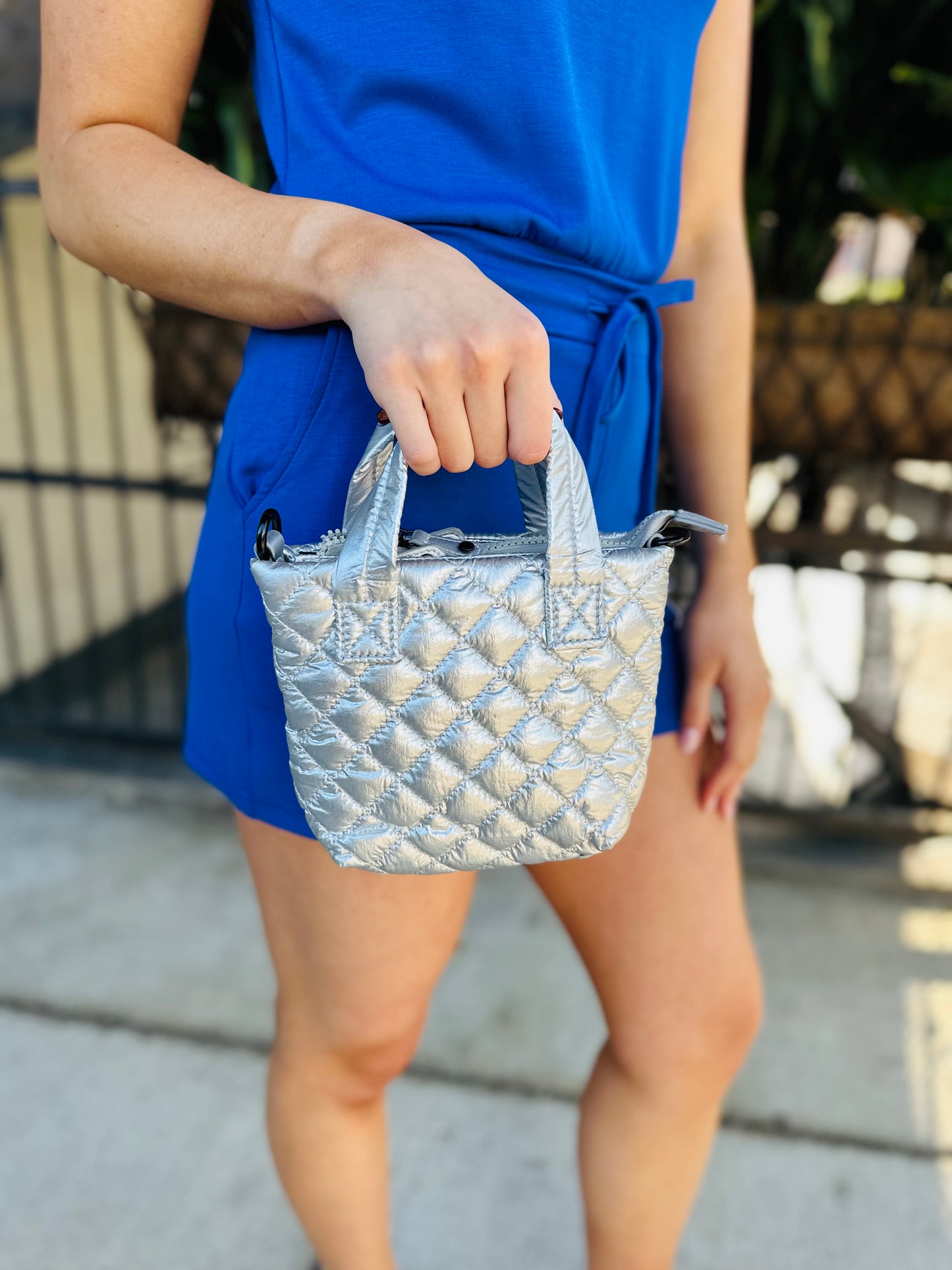 Wally Mini Metro Bag- Silver