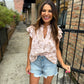 Regina Floral Ruffle Blouse