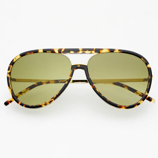 Sunglasses- Shay- Tortoise/Lt Green (92-11)