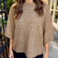 Fallow Flared Sweater Top- Camel