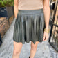 All Good Mini Skirt- Olive