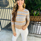 Eydie Sweater Top- Camel