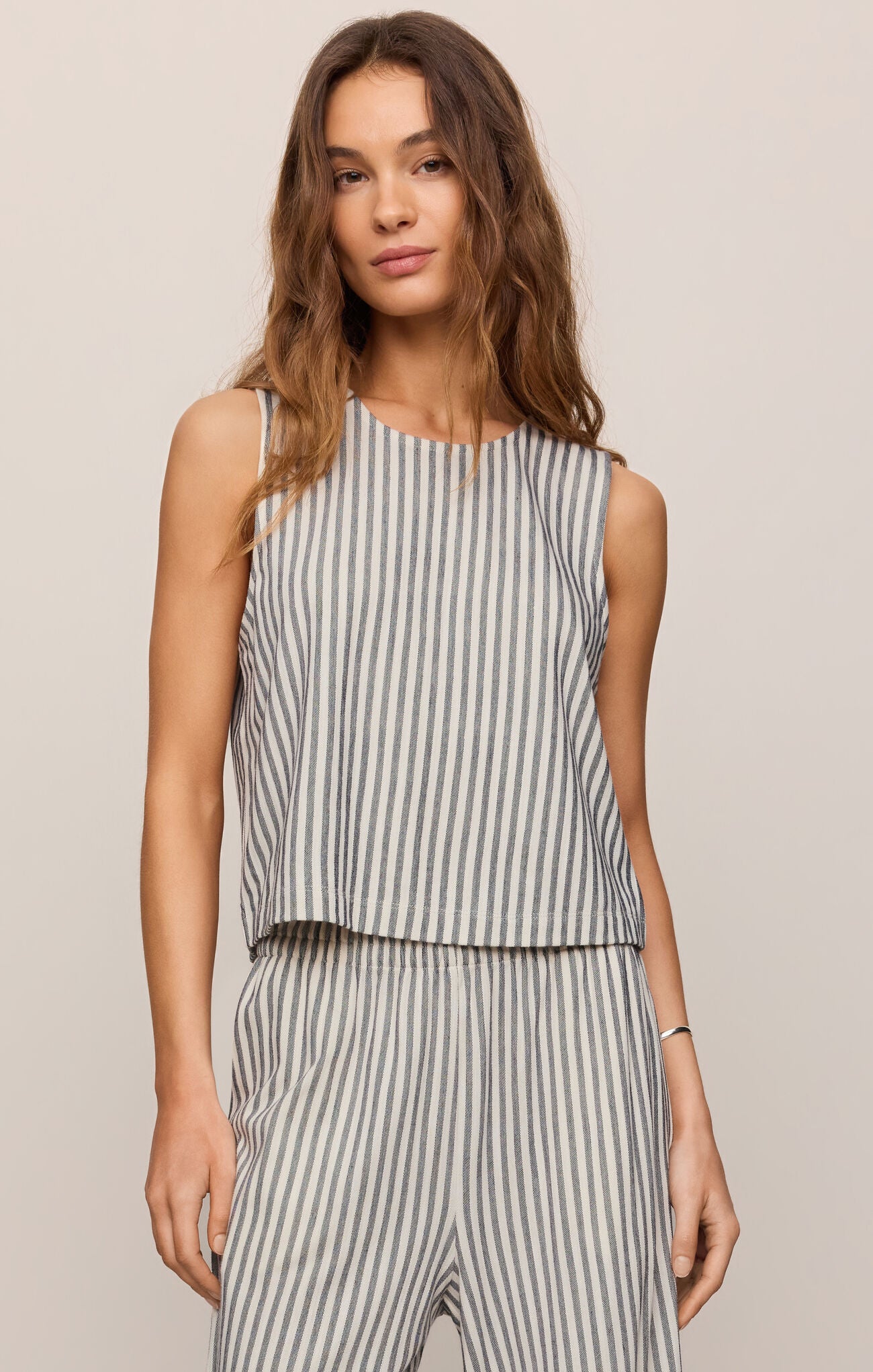 Z Supply Sloane Striped Top- Eclipse