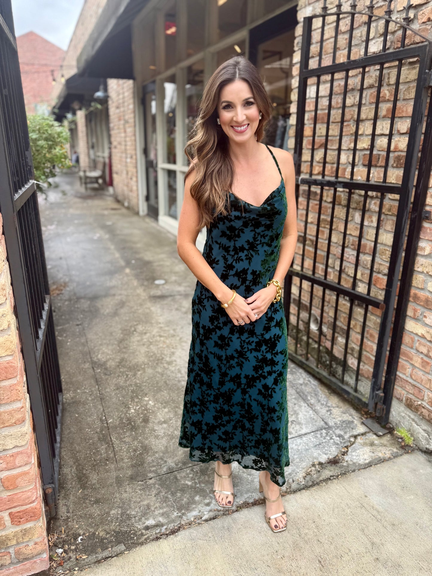 Wisteria Maxi Dress- Teal