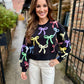 Multi Bow Sweatshirt- Black