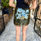 Alula Sequined Mini Skirt- Olive