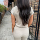 Relax Knit Top- Taupe