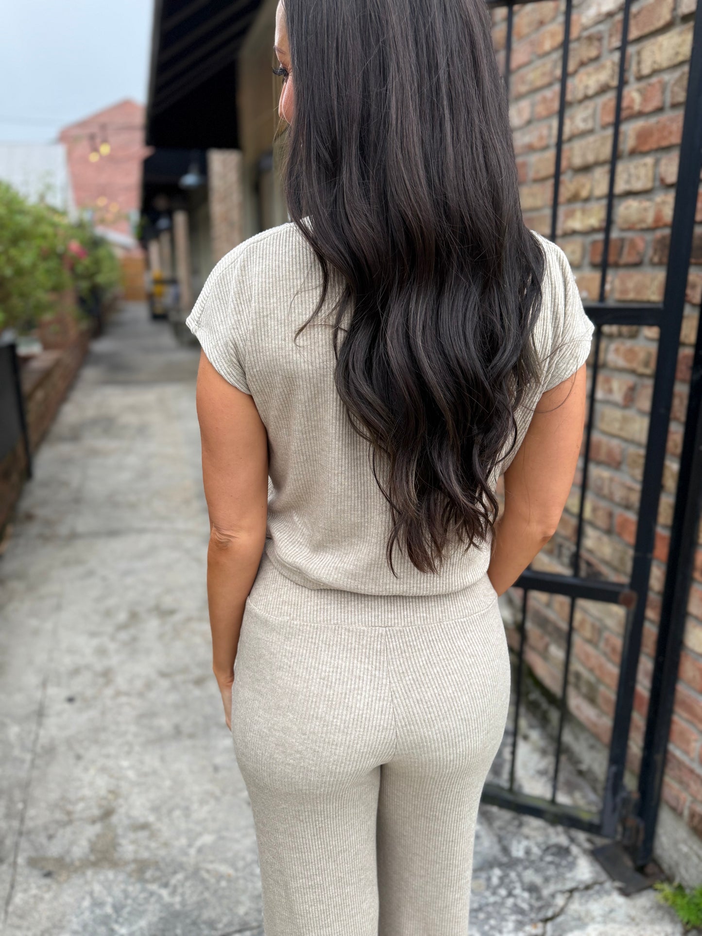 Relax Knit Top- Taupe