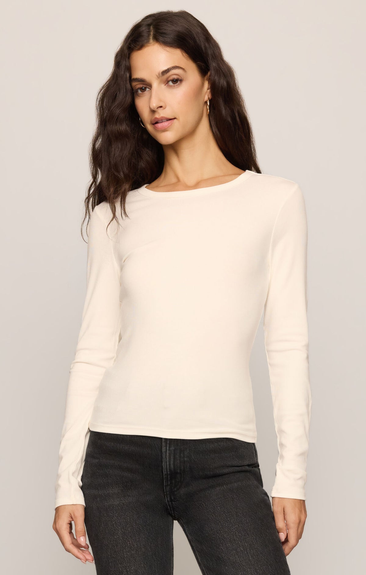 Z Supply Second Skin LS Tee- Sandstone