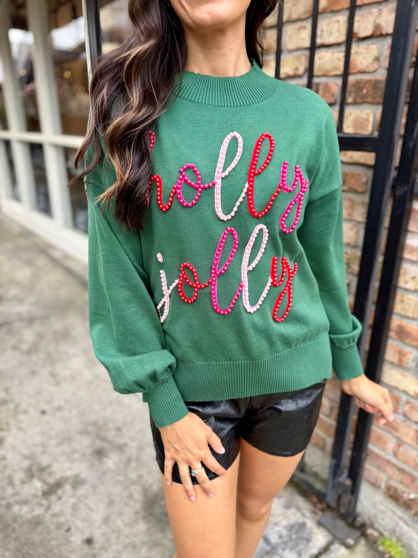Holly Jolly Mockneck Sweater
