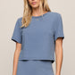 Z Supply Stellan Denim Top- Santorini Indigo