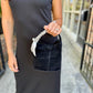Shelley Suede Crossbody Bag- Black