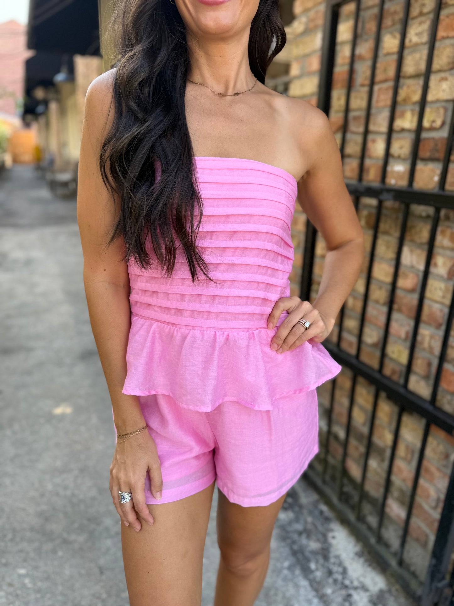 Trish 2 PC Set- Peony Pink