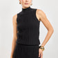Tabitha Sweater Tank- Black