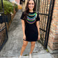 Mardi Gras Bead Dress- Black