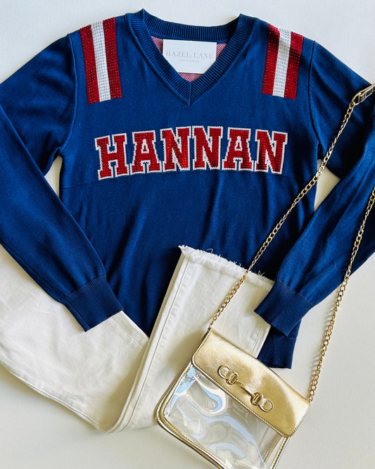 Hannan Hawks Sweater- Blue