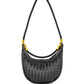 Keely Mini Woven Hobo- Black